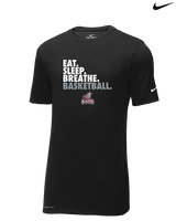 N.E.W. Lutheran HS Girls Basketball Eat Sleep Breathe - Mens Nike Cotton Poly Tee