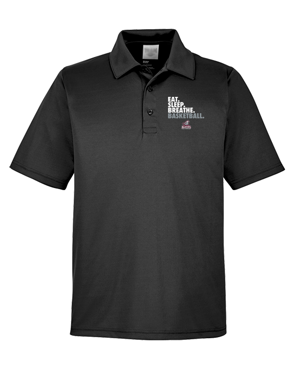 N.E.W. Lutheran HS Girls Basketball Eat Sleep Breathe - Mens Polo