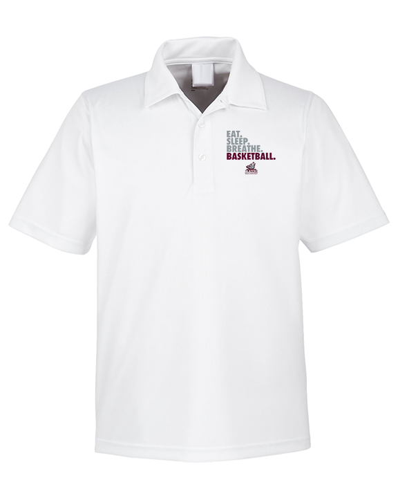 N.E.W. Lutheran HS Girls Basketball Eat Sleep Breathe - Mens Polo