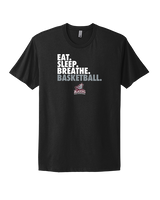 N.E.W. Lutheran HS Girls Basketball Eat Sleep Breathe - Mens Select Cotton T-Shirt