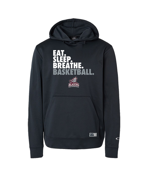 N.E.W. Lutheran HS Girls Basketball Eat Sleep Breathe - Oakley Performance Hoodie