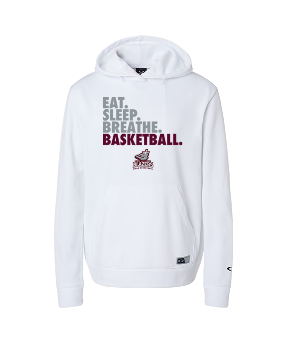 N.E.W. Lutheran HS Girls Basketball Eat Sleep Breathe - Oakley Performance Hoodie
