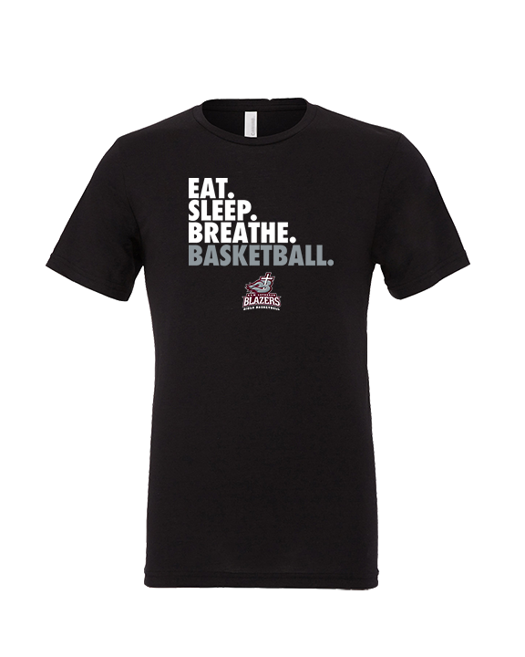 N.E.W. Lutheran HS Girls Basketball Eat Sleep Breathe - Tri-Blend Shirt