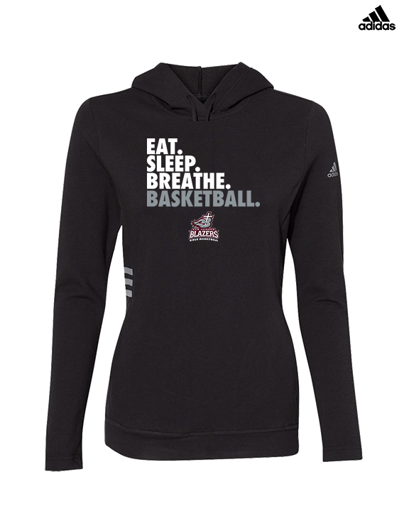 N.E.W. Lutheran HS Girls Basketball Eat Sleep Breathe - Womens Adidas Hoodie