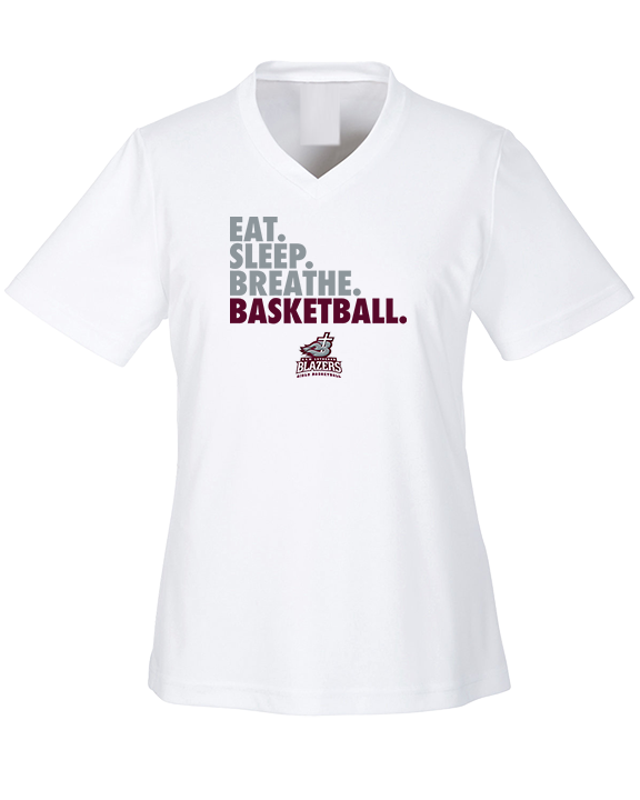 N.E.W. Lutheran HS Girls Basketball Eat Sleep Breathe - Womens Performance Shirt