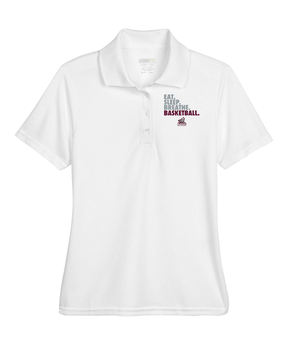 N.E.W. Lutheran HS Girls Basketball Eat Sleep Breathe - Womens Polo