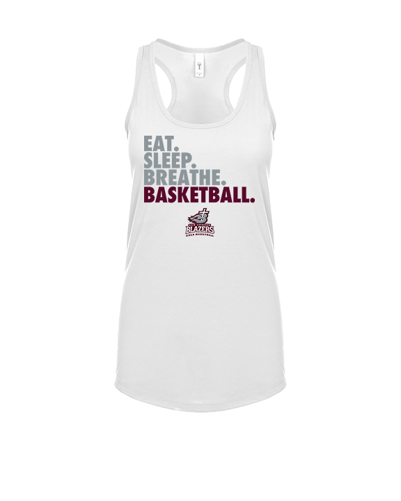 N.E.W. Lutheran HS Girls Basketball Eat Sleep Breathe - Womens Tank Top