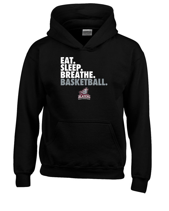 N.E.W. Lutheran HS Girls Basketball Eat Sleep Breathe - Youth Hoodie