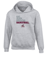N.E.W. Lutheran HS Girls Basketball Eat Sleep Breathe - Youth Hoodie