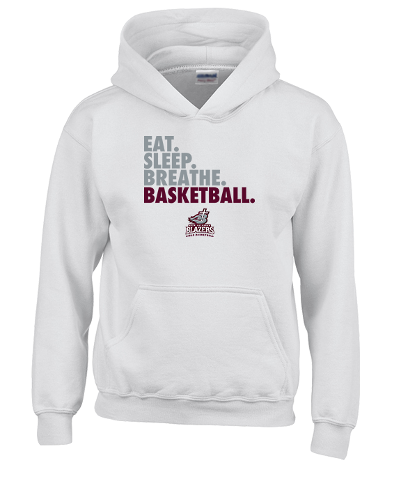 N.E.W. Lutheran HS Girls Basketball Eat Sleep Breathe - Youth Hoodie