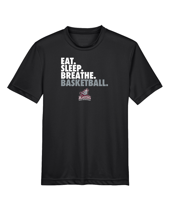 N.E.W. Lutheran HS Girls Basketball Eat Sleep Breathe - Youth Performance Shirt