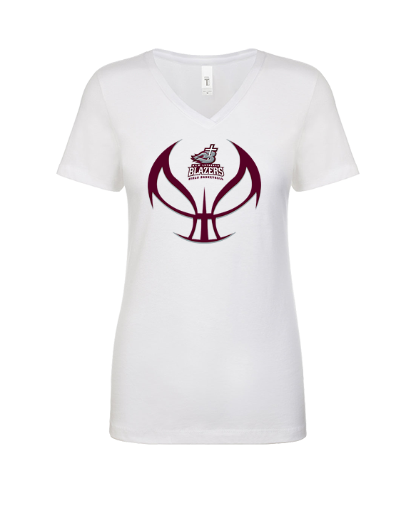N.E.W. Lutheran HS Girls Basketball Full Ball - Womens Vneck