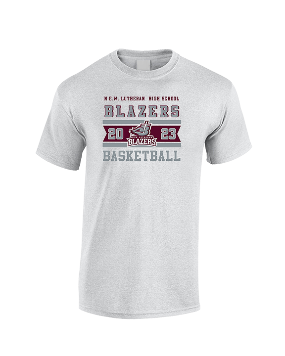 N.E.W. Lutheran HS Girls Basketball Stamp - Cotton T-Shirt