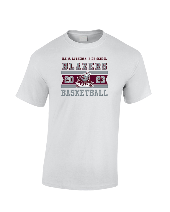 N.E.W. Lutheran HS Girls Basketball Stamp - Cotton T-Shirt