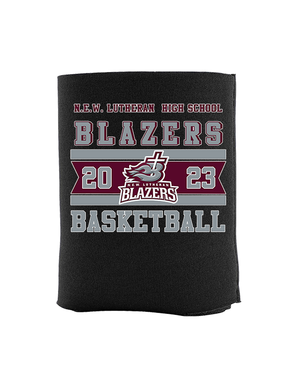 N.E.W. Lutheran HS Girls Basketball Stamp - Koozie