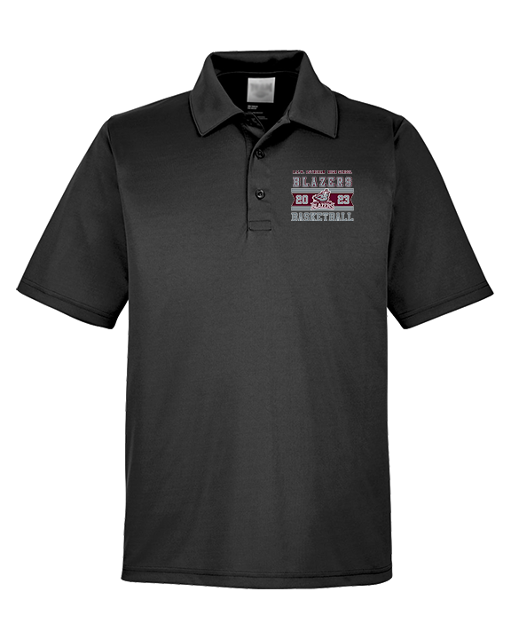N.E.W. Lutheran HS Girls Basketball Stamp - Mens Polo