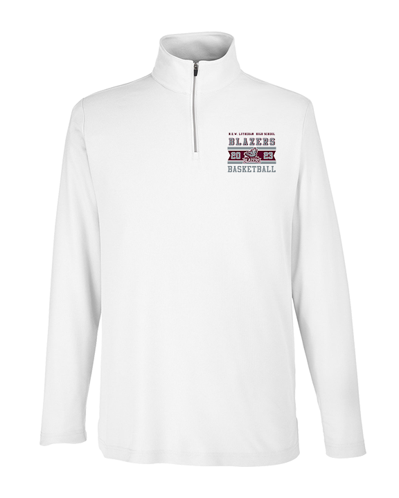 N.E.W. Lutheran HS Girls Basketball Stamp - Mens Quarter Zip