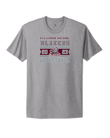 N.E.W. Lutheran HS Girls Basketball Stamp - Mens Select Cotton T-Shirt