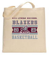 N.E.W. Lutheran HS Girls Basketball Stamp - Tote