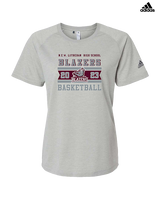 N.E.W. Lutheran HS Girls Basketball Stamp - Womens Adidas Performance Shirt