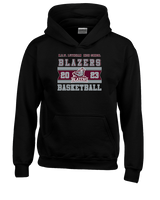 N.E.W. Lutheran HS Girls Basketball Stamp - Youth Hoodie