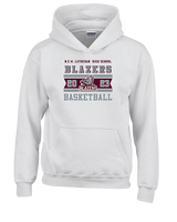 N.E.W. Lutheran HS Girls Basketball Stamp - Youth Hoodie