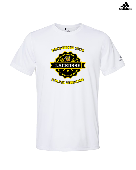 NYAA Boys Lacrosse Badge - Mens Adidas Performance Shirt