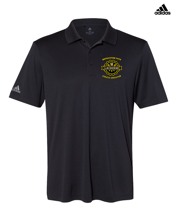 NYAA Boys Lacrosse Badge - Mens Adidas Polo