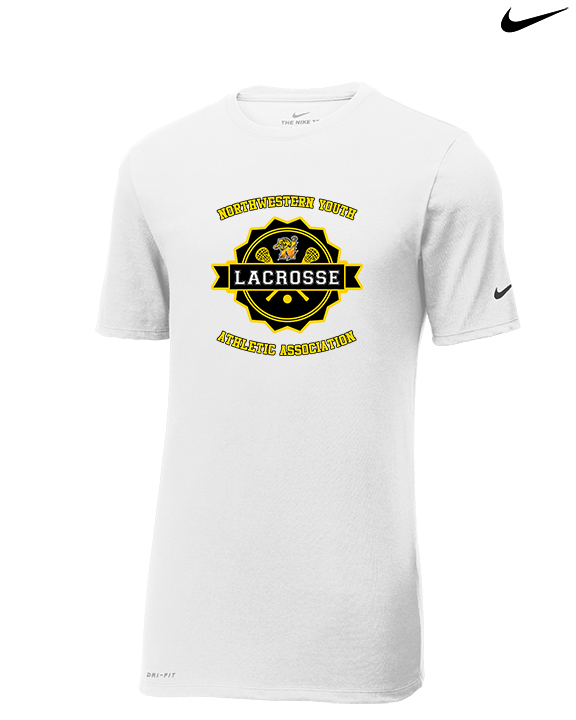 NYAA Boys Lacrosse Badge - Mens Nike Cotton Poly Tee