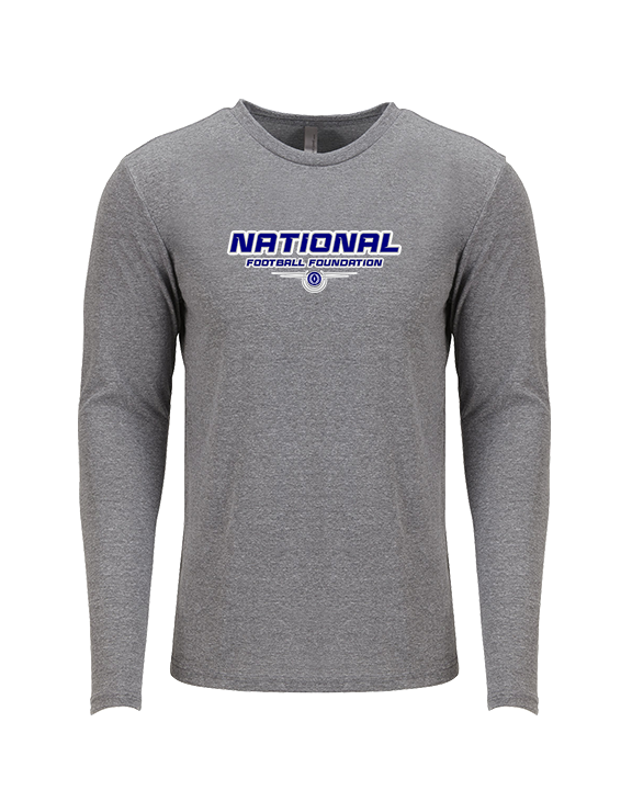 National Football Foundation Design - Tri - Blend Long Sleeve