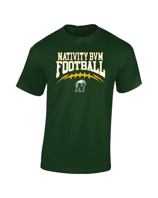 Nativity BVM HS School Football - Cotton T-Shirt