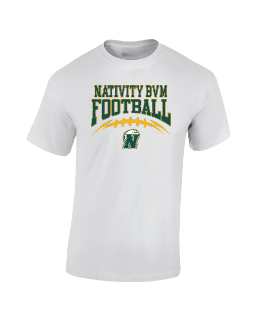 Nativity BVM HS School Football - Cotton T-Shirt
