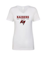 Navarre HS Baseball Border - Womens V-Neck