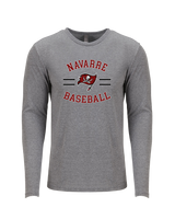 Navarre HS Baseball Curve - Tri Blend Long Sleeve