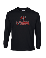 Navarre HS Baseball Stacked - Mens Basic Cotton Long Sleeve