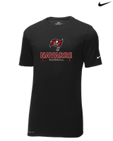 Navarre HS Baseball Stacked - Nike Cotton Poly Dri-Fit