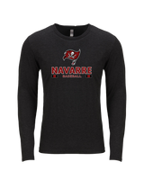 Navarre HS Baseball Stacked - Tri Blend Long Sleeve