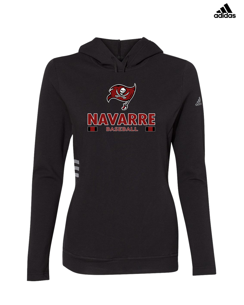 Navarre HS Baseball Stacked - Adidas Women's Lightweight Hooded Sweatshirt