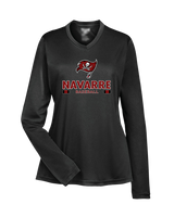Navarre HS Baseball Stacked - Womens Performance Long Sleeve