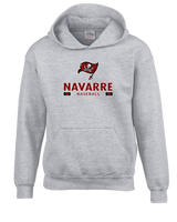 Navarre HS Baseball Stacked - Youth Hoodie