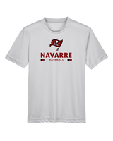 Navarre HS Baseball Stacked - Youth Performance T-Shirt