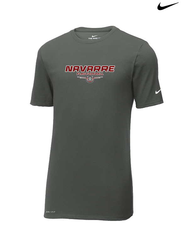 Navarre HS Flag Football Design - Mens Nike Cotton Poly Tee
