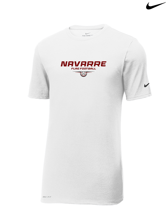 Navarre HS Flag Football Design - Mens Nike Cotton Poly Tee
