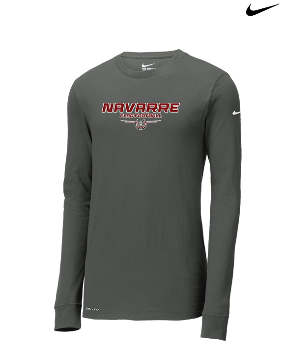Navarre HS Flag Football Design - Mens Nike Longsleeve