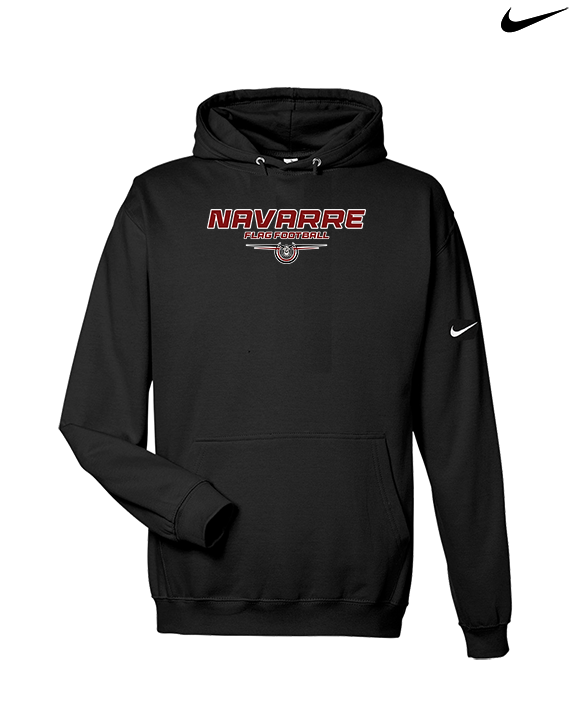 Navarre HS Flag Football Design - Nike Club Fleece Hoodie