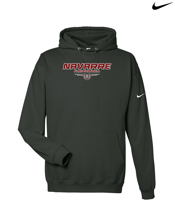 Navarre HS Flag Football Design - Nike Club Fleece Hoodie