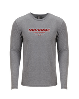 Navarre HS Flag Football Design - Tri - Blend Long Sleeve