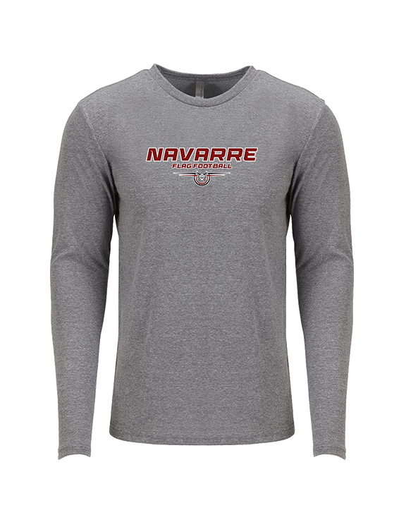 Navarre HS Flag Football Design - Tri - Blend Long Sleeve