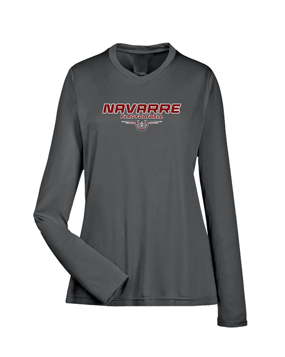 Navarre HS Flag Football Design - Womens Performance Longsleeve