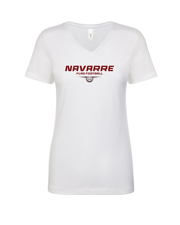 Navarre HS Flag Football Design - Womens Vneck